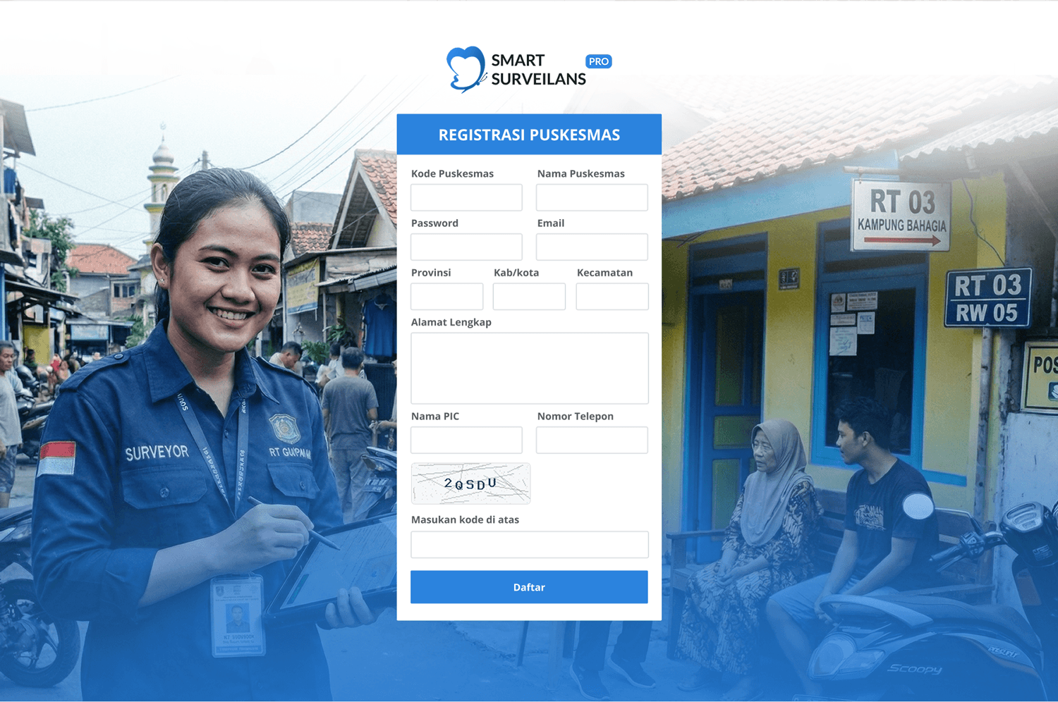Tampilan Smart Surveilans Pro